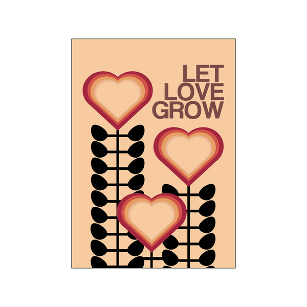 Let love grow Cream — Art print by Frances Collett from Poster & Frame