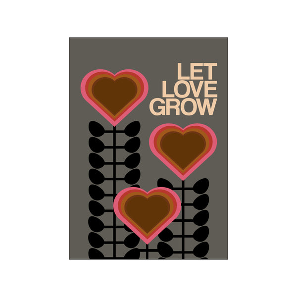 Let Love Grow Grey — Art print by Frances Collett from Poster & Frame