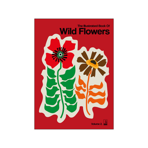 The Illustrated Book Of Wild Flowers Vol.2 Red — Art print by Frances Collett from Poster & Frame