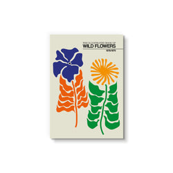 The Illustrated Book Of Wild Flowers Vol.2 Greige - Art Card