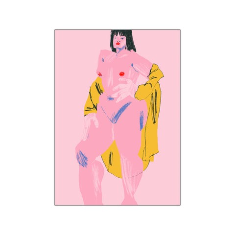 Pink & Yellow Nude — Art print by Francesco Gulina from Poster & Frame