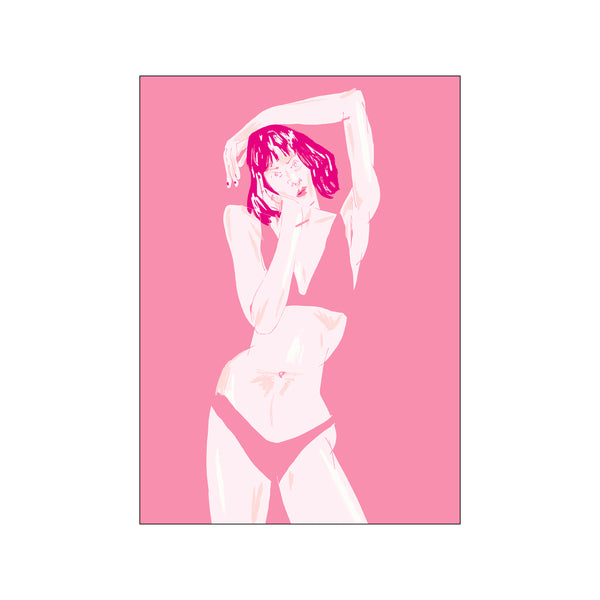 Young woman in Underwear, Pink — Art print by Francesco Gulina from Poster & Frame