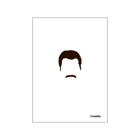 Freddie - White — Art print by Mugstars CO from Poster & Frame