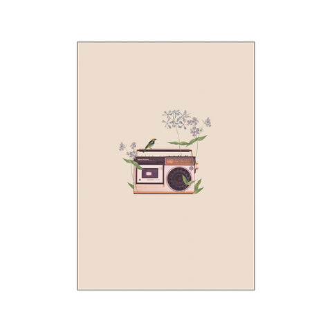 Floral vintage radio — Art print by Frida Floral Studio from Poster & Frame