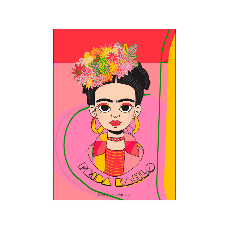 Frida Kahlo, multi — Art print by Fōmu illustrations from Poster & Frame