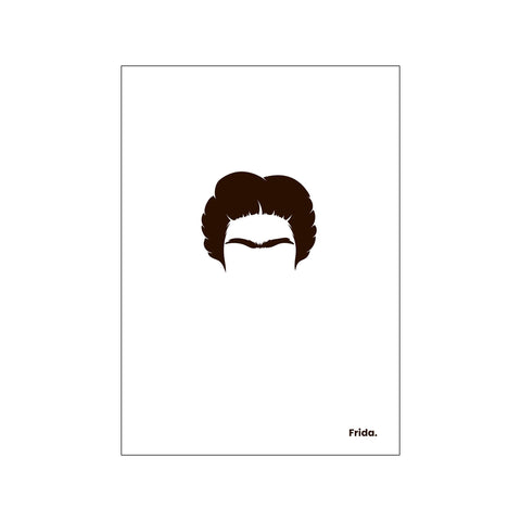 Frida - White — Art print by Mugstars CO from Poster & Frame