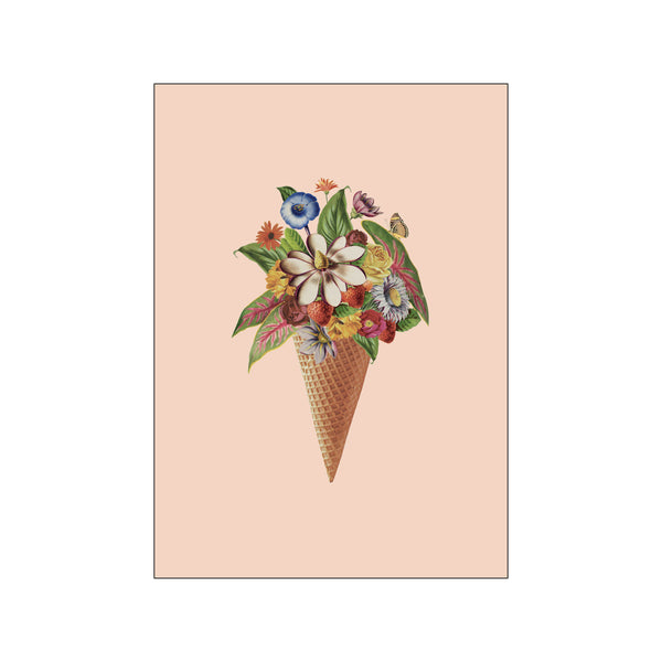 Botanical Pink Ice Cream — Art print by Frida Floral Studio from Poster & Frame