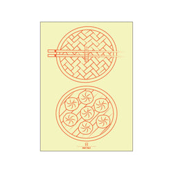 Dimsum Gul — Art print by FritFelt from Poster & Frame