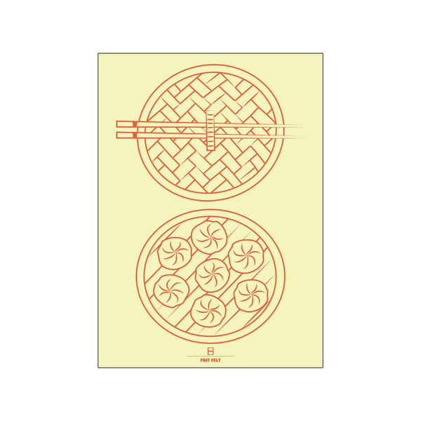 Dimsum Gul — Art print by FritFelt from Poster & Frame