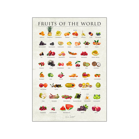 Fruits of the world — Art print by Simon Holst from Poster & Frame