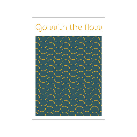 Go with the flow — Art print by Pincely from Poster & Frame