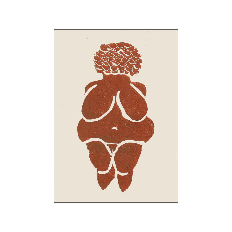 Goddess of Fertility-Rust — Art print by Sissan Richardt from Poster & Frame
