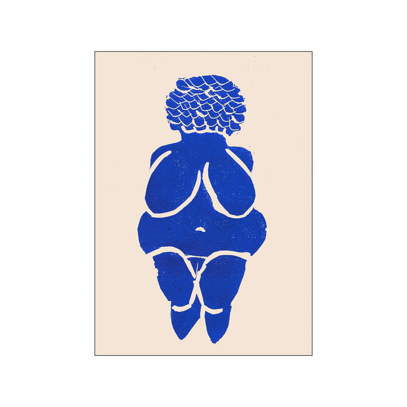 Goddess of Fertility-Blue — Art print by Sissan Richardt from Poster & Frame