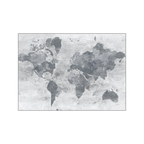 Golden World Gray — Art print by Wild Apple from Poster & Frame