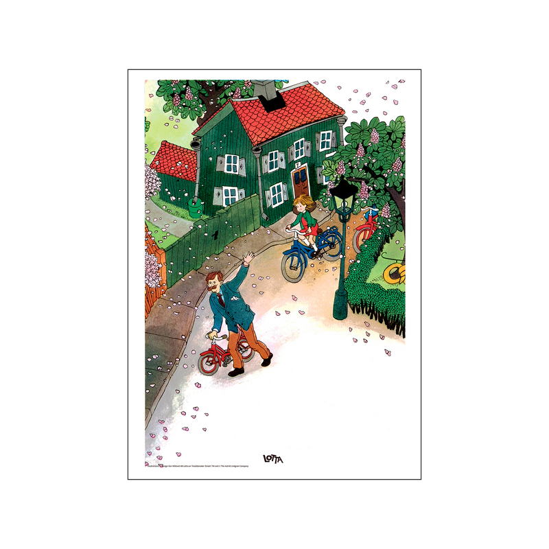 Goodbye Dad - Lotta on Troublemaker Street — Art print by Astrid Lindgren from Poster & Frame