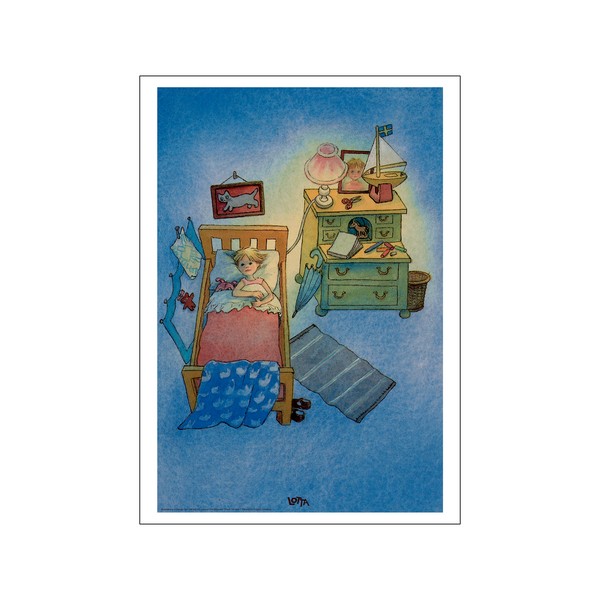 Goodnight - Lotta on Troublemaker Street — Art print by Astrid Lindgren from Poster & Frame