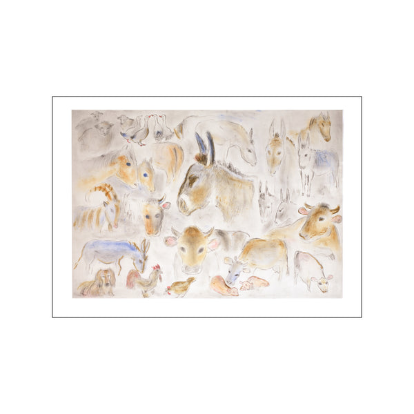 Alle dyrene — Art print by Gudrun Poulsen from Poster & Frame