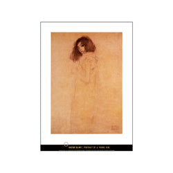 Portrait of a Young Girl — Art print by Gustav Klimt from Poster & Frame