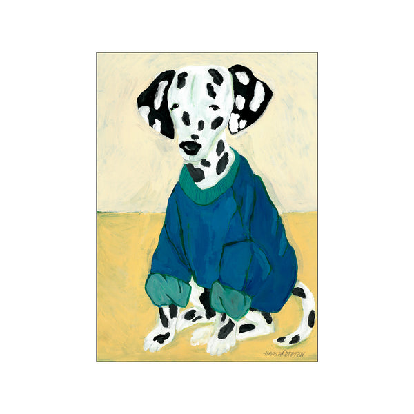 Dalmatian in Sweatshirt — Art print by The Poster Club x Hanna Peterson from Poster & Frame