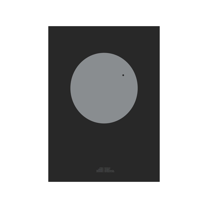 Earth Transit1 – Grey — Art print by Hasse Betak from Poster & Frame