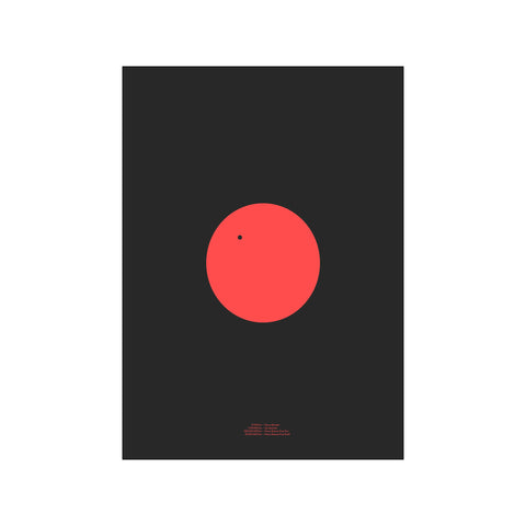 Venus Transit1 – Red — Art print by Hasse Betak from Poster & Frame