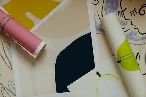 The Poster Club posters rolled