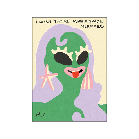 Space Mermaids — Art print by Hello Atelier from Poster & Frame