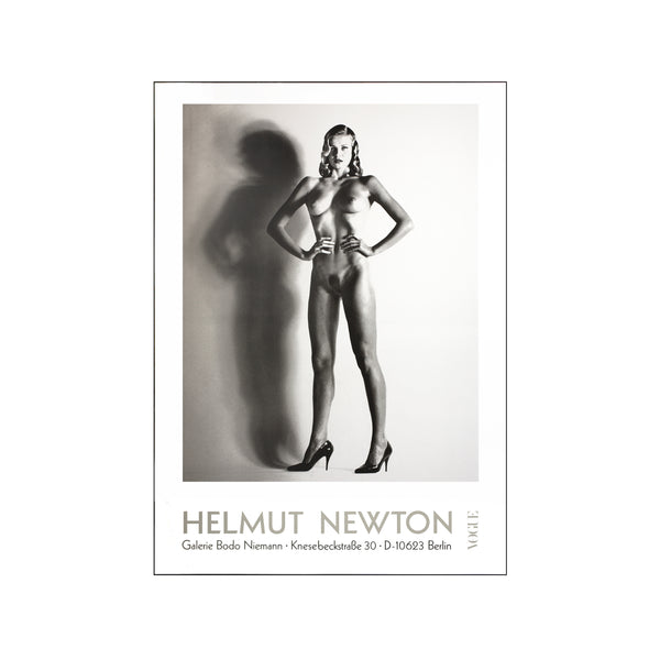 Vogue Galerie Bodo Niemann Exhibition poster - nude — Art print by Helmut Newton from Poster & Frame