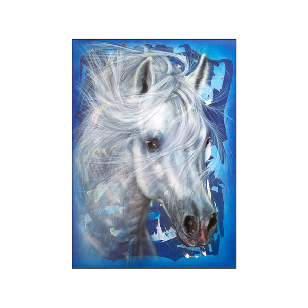 Horse in Blue — Art print by Herbert Beyer from Poster & Frame