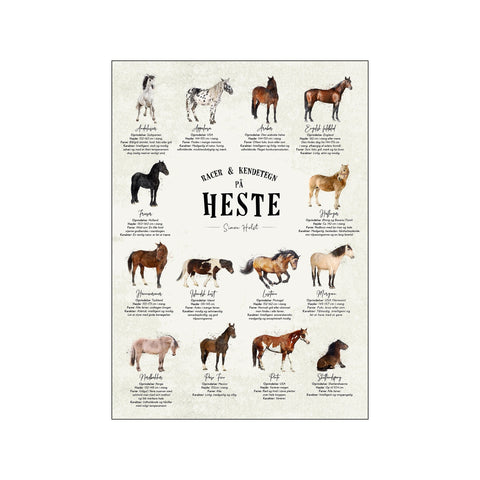 En Plakat Med Heste, original — Art print by Simon Holst from Poster & Frame
