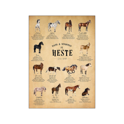 En Plakat Med Heste, papir — Art print by Simon Holst from Poster & Frame