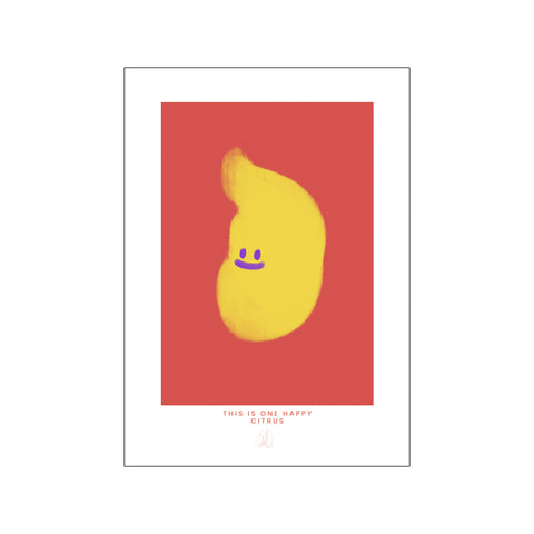 One Happy Citrus — Art print by HiPosterShop from Poster & Frame