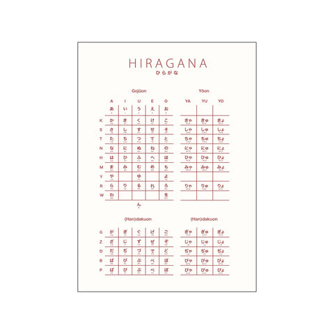 Hiragana White — Art print by Mette Iversen from Poster & Frame