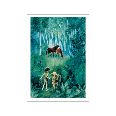 Horses In The Woods - Ronja The Robbers Daughter — Art print by Astrid Lindgren from Poster & Frame