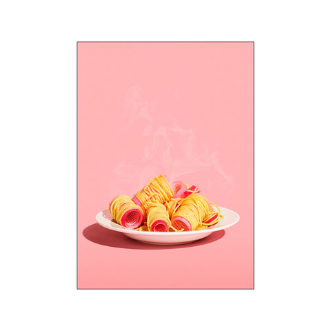 Hot Curls — Art print by Supermercat from Poster & Frame