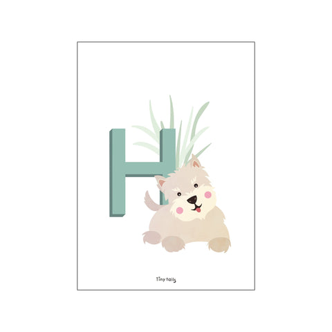 H for Hund — Art print by Tiny Tails from Poster & Frame