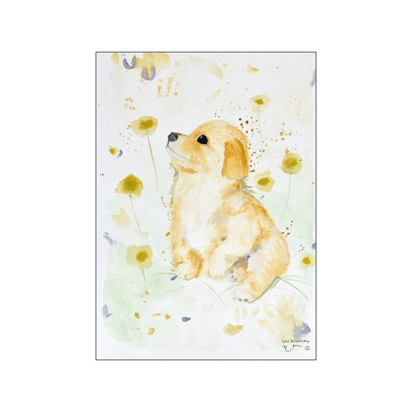 Lille Hundehvalp — Art print by Et Lille Atelier - Kids from Poster & Frame