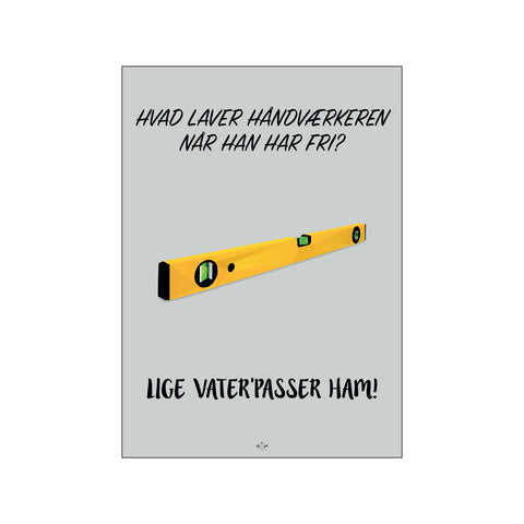 Hvad laver håndværkeren — Art print by Citatplakat from Poster & Frame