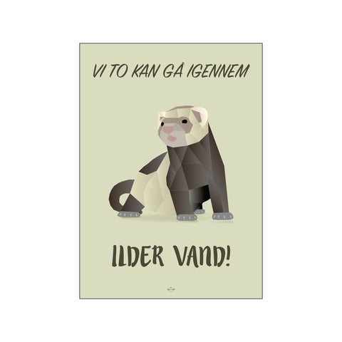 Ilder vand — Art print by Citatplakat from Poster & Frame