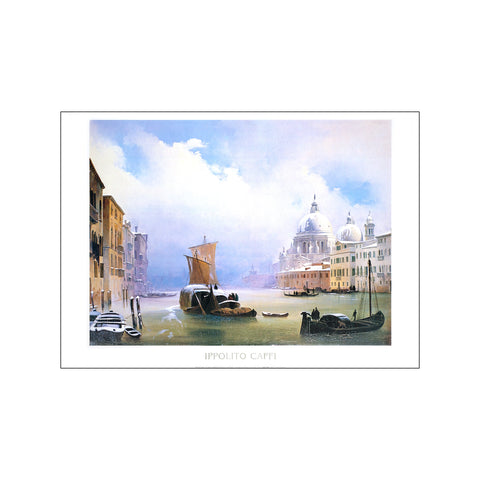 Il canal Grande e la salute con la neve — Art print by Ippolito Caffi from Poster & Frame