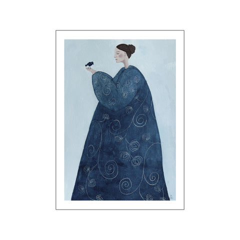 Blue bird — Art print by Isabel Savannah from Poster & Frame