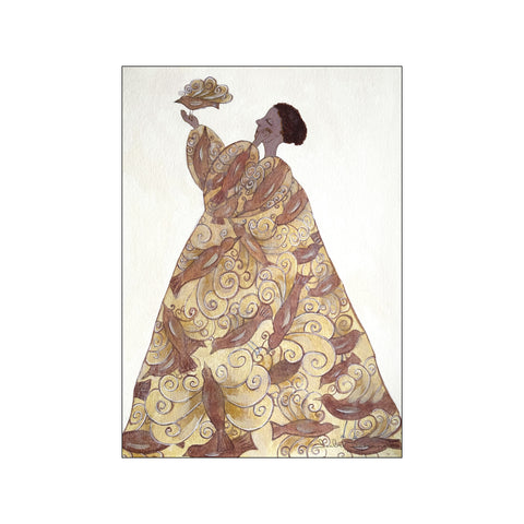 The golden bird — Art print by Isabel Savannah from Poster & Frame