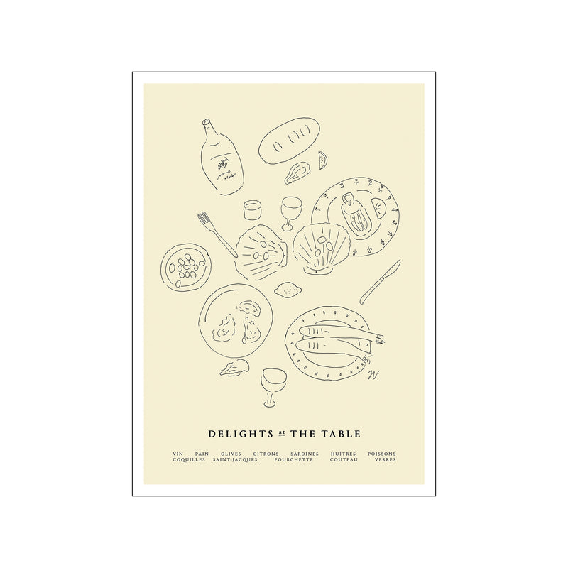 Delights at the Table — Art print by TPC x Isabelle Vandeplassche from Poster & Frame