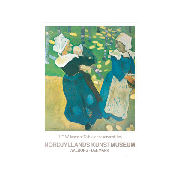 To Bretagnekoner skilles - Kunstmuseum Aalborg Denmark — Art print by J. F. Willumsen from Poster & Frame