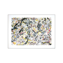 Silver over black, white, yellow and red — Art print by Jackson Pollock from Poster & Frame