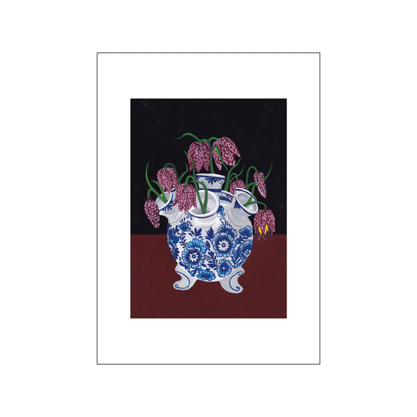 Frittilaria Meleagris In Tulip Vase — Art print by The Poster Club x Jaron Su from Poster & Frame
