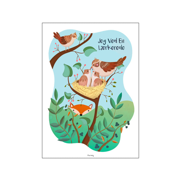 Jeg ved en lærkerede — Art print by Tiny Tails from Poster & Frame