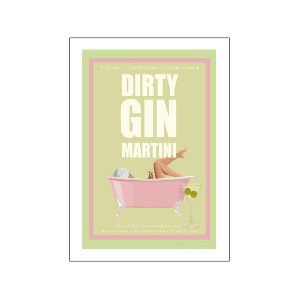 Dirty Gin Martini — Art print by Jenny Liz Rome from Poster & Frame