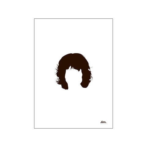 Jim - White — Art print by Mugstars CO from Poster & Frame