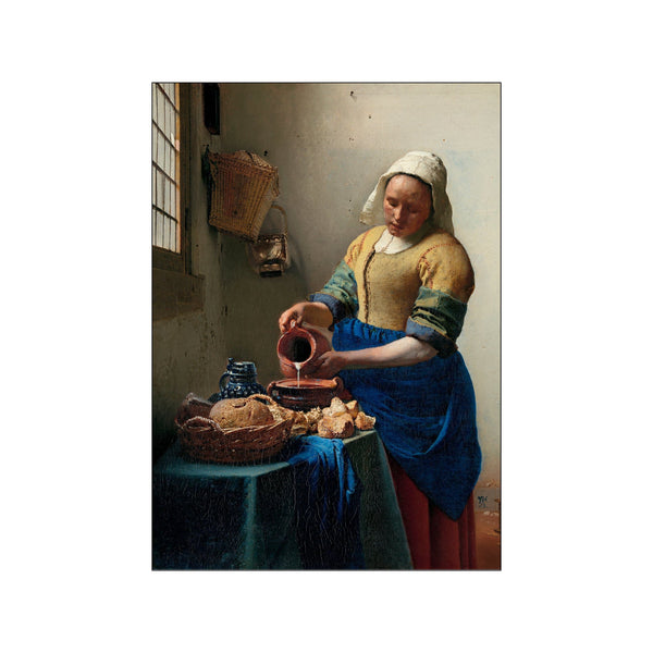 Johannes Vermeer - The milkmaid — Art print by Johannes Vermeer x PSTR Studio from Poster & Frame